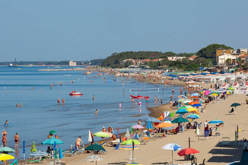 praia de Follonica na Toscana