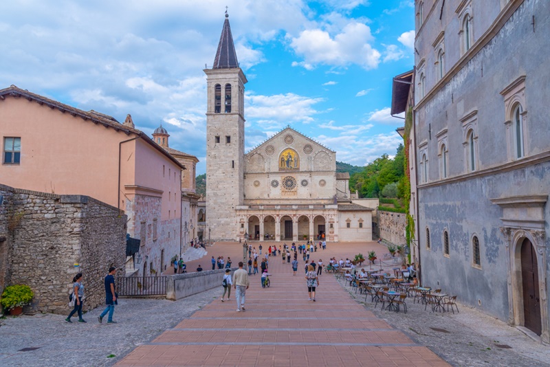 cidade de spoleto, itália